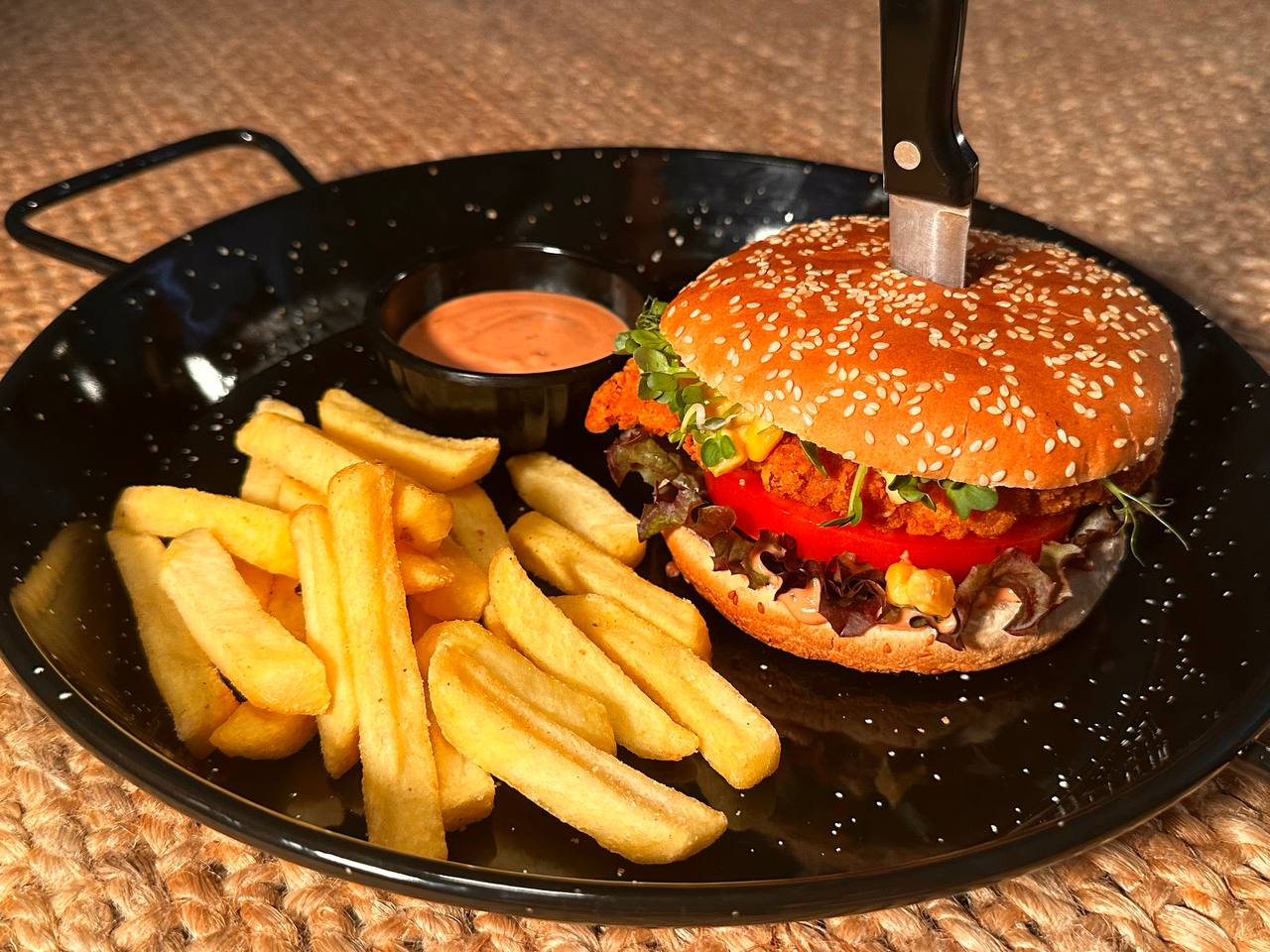 Knusper-Hähnchen-Burger